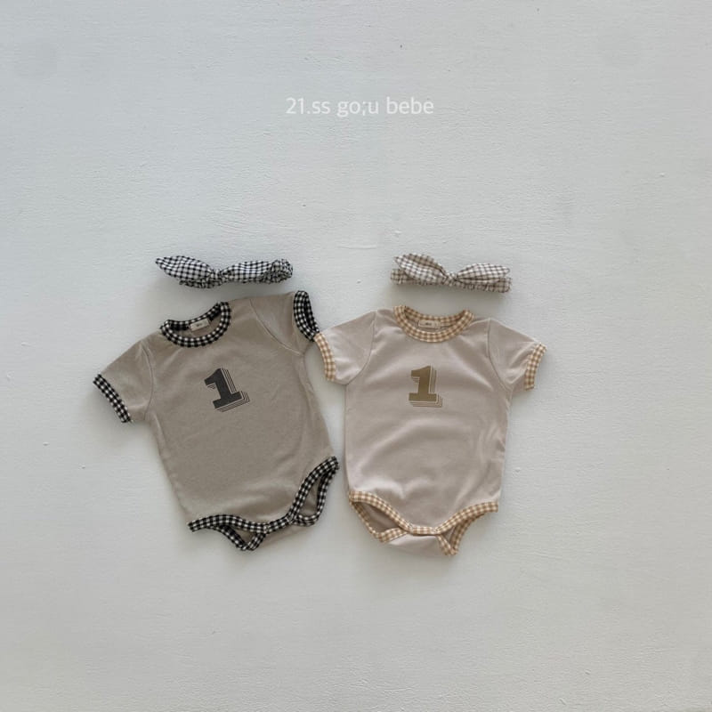 GO;U - Korean Children Fashion - #Kfashion4kids - Number 1 Bodysuit - 4