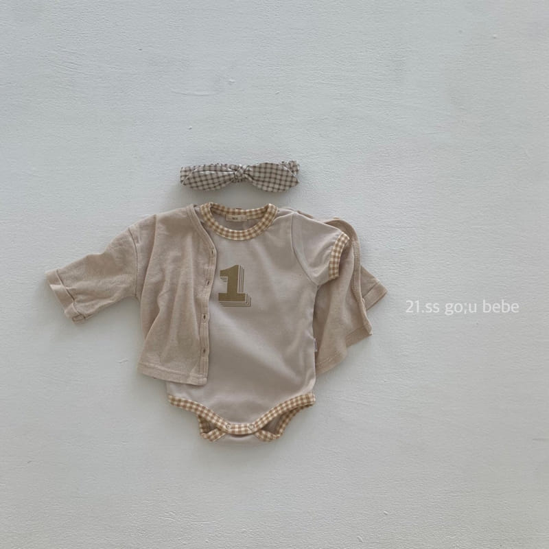 GO;U - Korean Children Fashion - #Kfashion4kids - Number 1 Bodysuit - 6