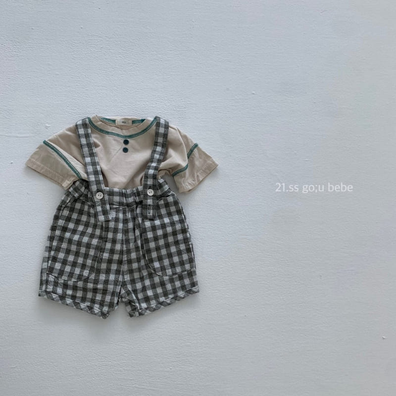 GO;U - Korean Children Fashion - #Kfashion4kids - Yogi Jogi Dungarees