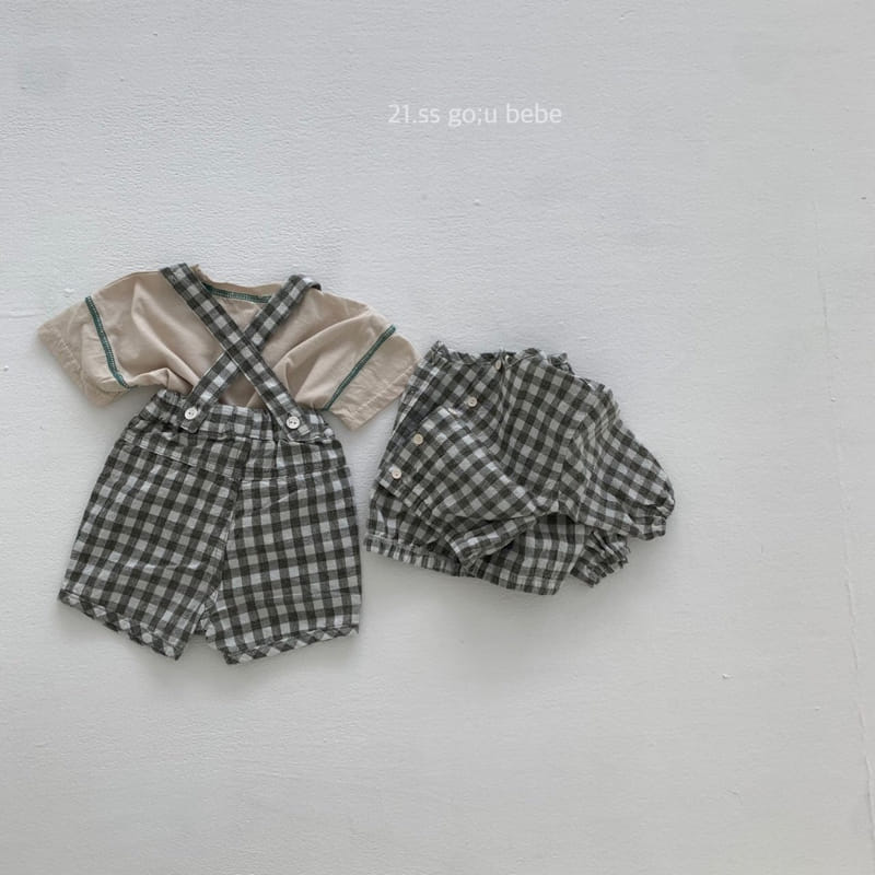 GO;U - Korean Children Fashion - #Kfashion4kids - Yogi Jogi Dungarees - 3