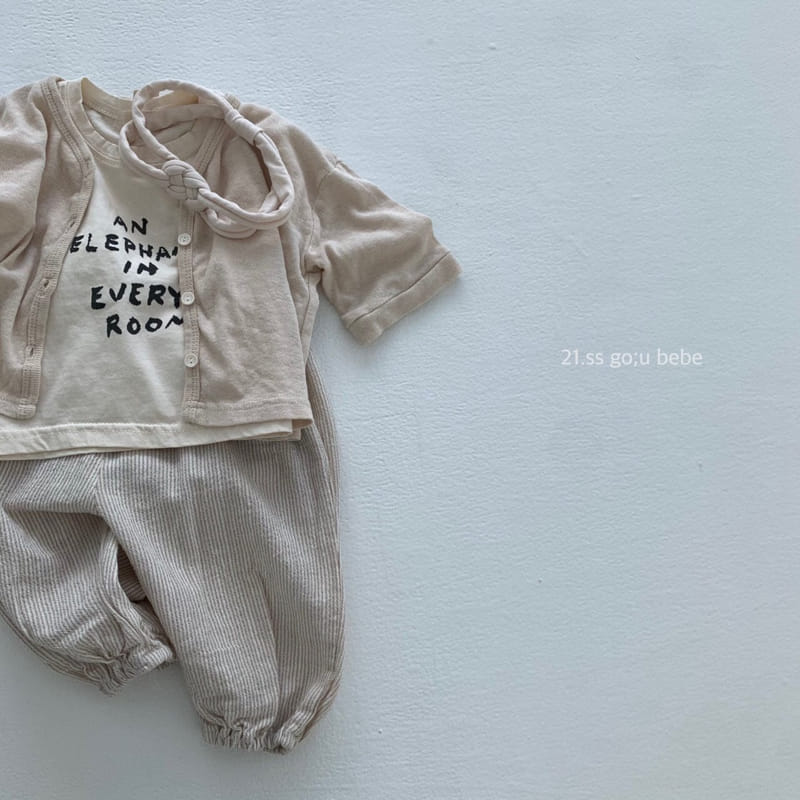 GO;U - Korean Children Fashion - #Kfashion4kids - Waist Pants - 6