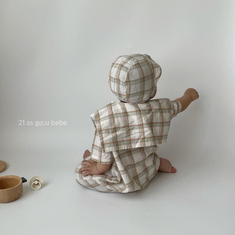GO;U - Korean Children Fashion - #Kfashion4kids - Check Check Bodysuit - 11