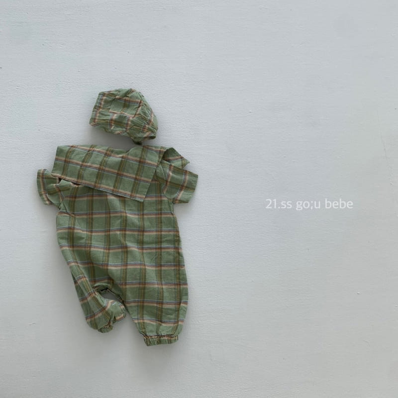 GO;U - Korean Children Fashion - #Kfashion4kids - Check Check Bodysuit - 3