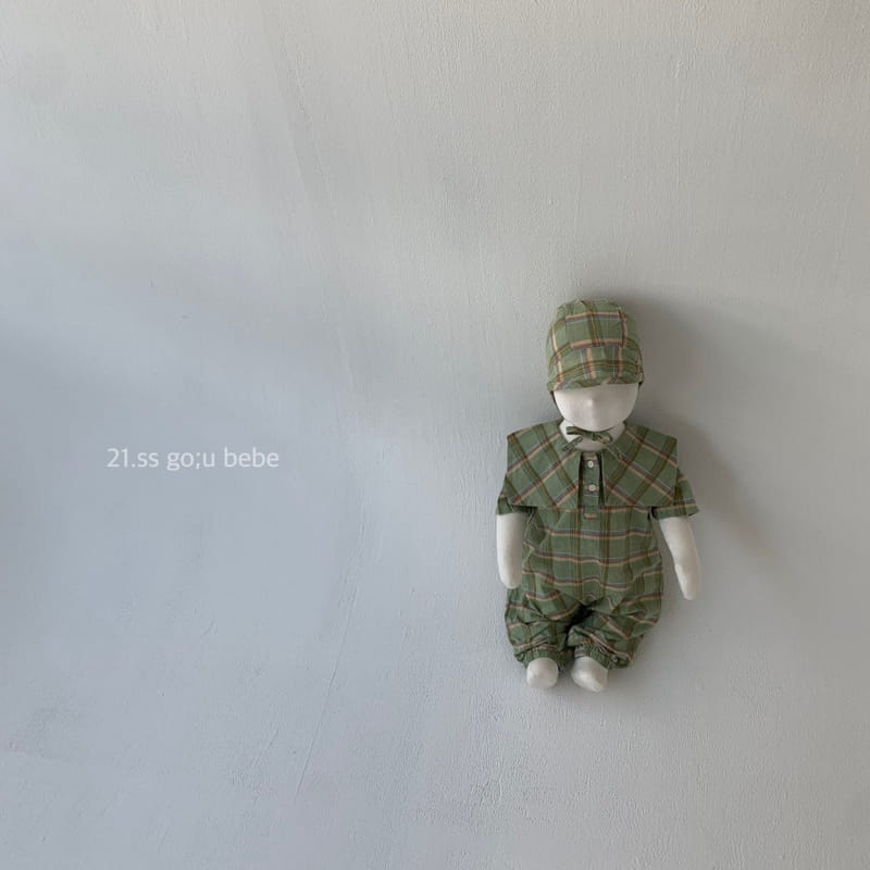GO;U - Korean Children Fashion - #Kfashion4kids - Check Check Bodysuit - 4