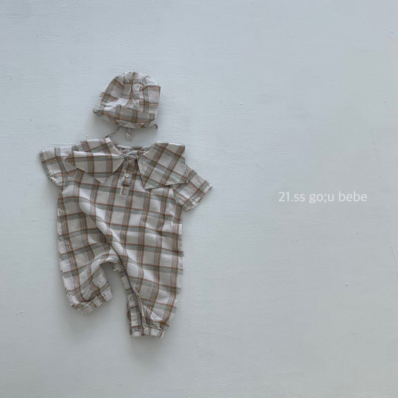 GO;U - Korean Children Fashion - #Kfashion4kids - Check Check Bodysuit - 6