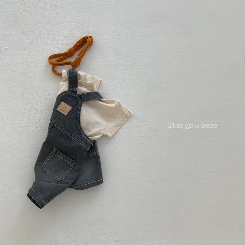 GO;U - Korean Children Fashion - #Kfashion4kids - Sandwich Dungarees - 11
