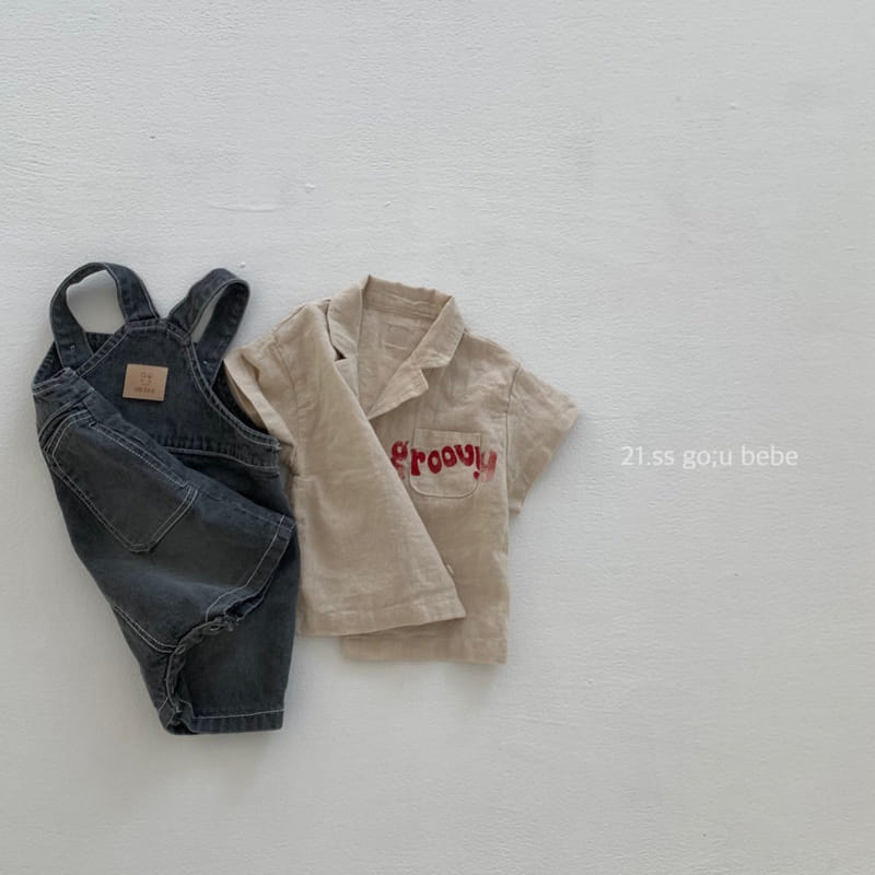 GO;U - Korean Children Fashion - #Kfashion4kids - Sandwich Dungarees - 7