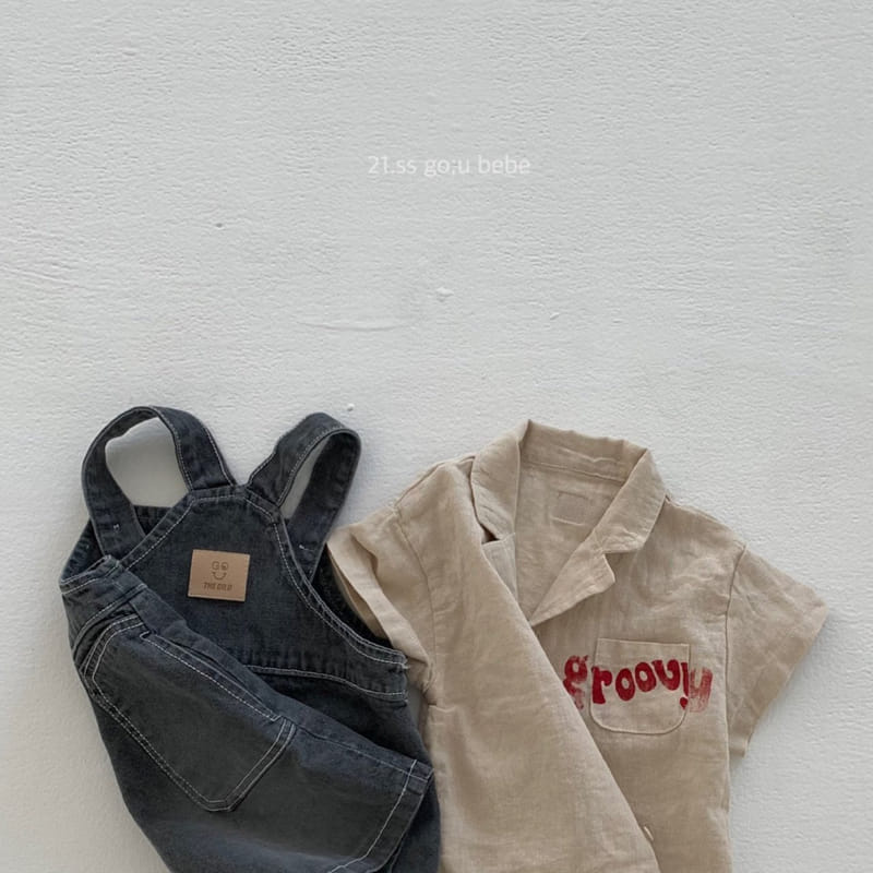 GO;U - Korean Children Fashion - #Kfashion4kids - Sandwich Dungarees - 8