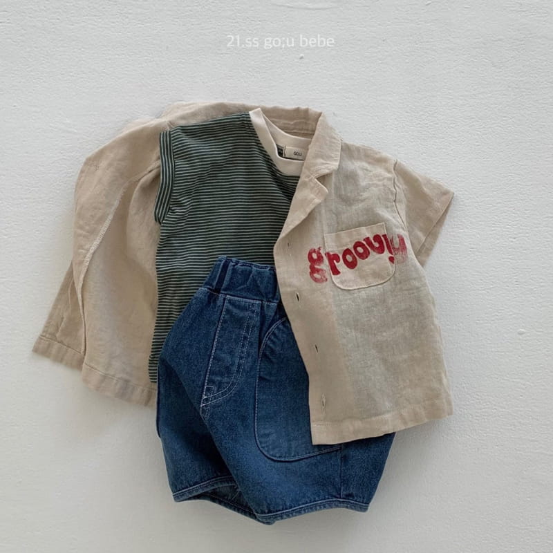 GO;U - Korean Children Fashion - #Kfashion4kids - Cuty Denim Shorts - 2