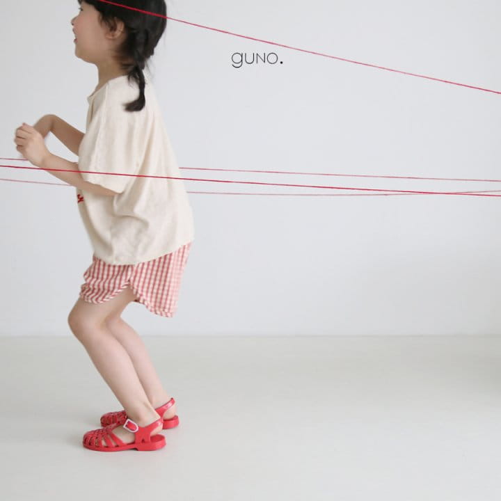GUNO - Korean Children Fashion - #Kfashion4kids - 3 Check Shorts - 12