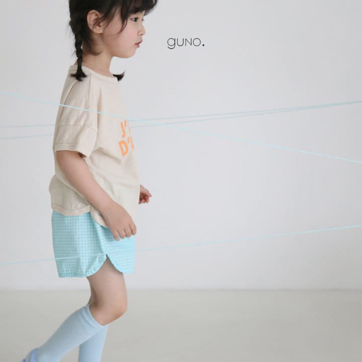 GUNO - Korean Children Fashion - #Kfashion4kids - 3 Check Shorts - 7