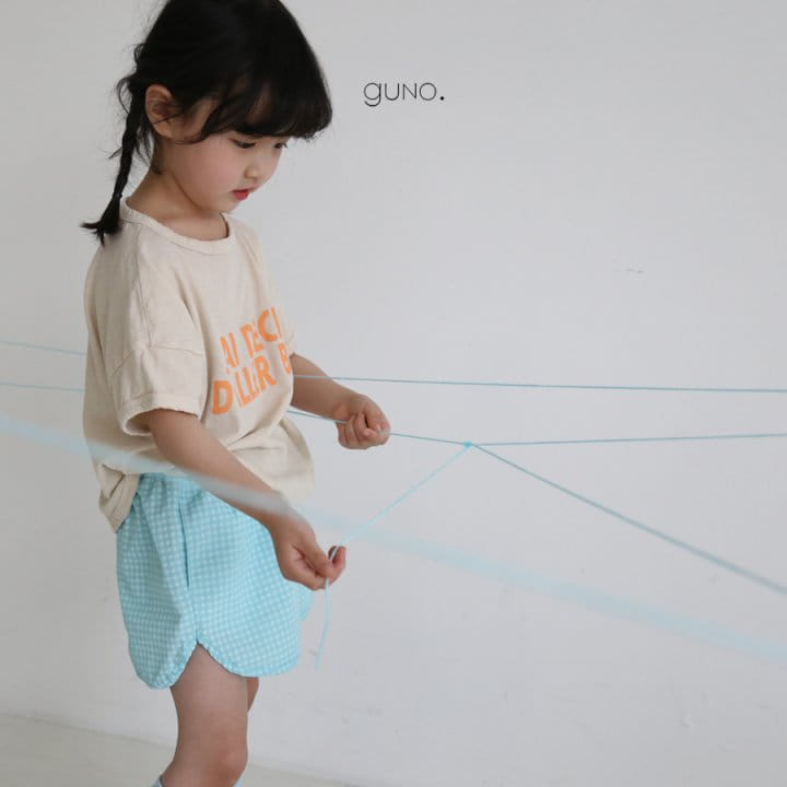 GUNO - Korean Children Fashion - #Kfashion4kids - 3 Check Shorts - 9