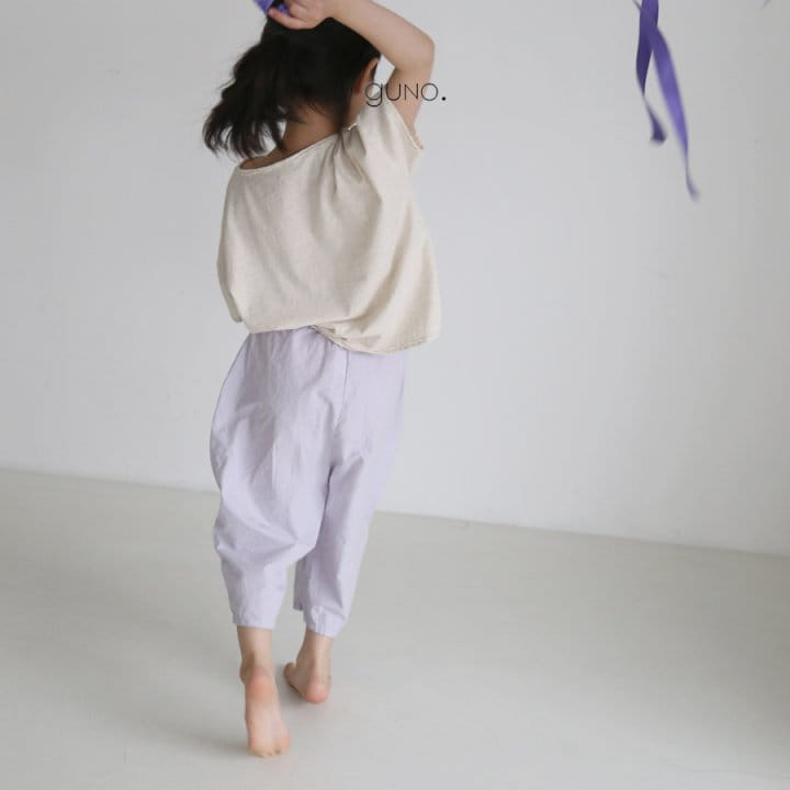GUNO - Korean Children Fashion - #Kfashion4kids - Capri Lettering Pants