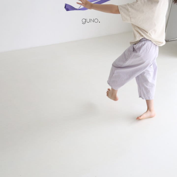 GUNO - Korean Children Fashion - #Kfashion4kids - Capri Lettering Pants - 4