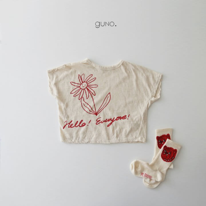 GUNO - Korean Children Fashion - #Kfashion4kids - Flower Painting Tee - 2