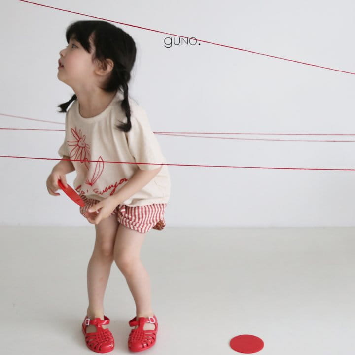 GUNO - Korean Children Fashion - #Kfashion4kids - Flower Painting Tee - 3