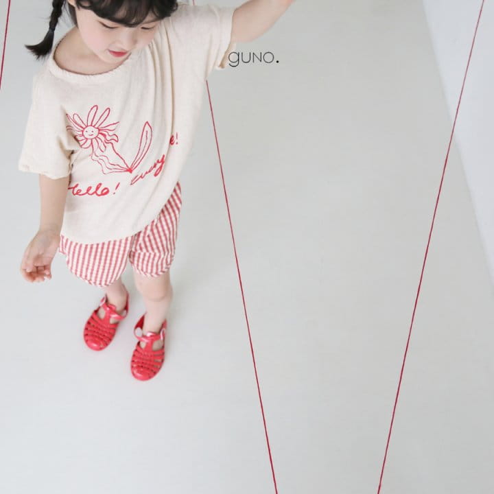 GUNO - Korean Children Fashion - #Kfashion4kids - Flower Painting Tee - 6