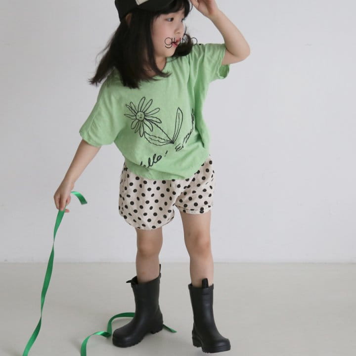 GUNO - Korean Children Fashion - #Kfashion4kids - Flower Painting Tee - 8