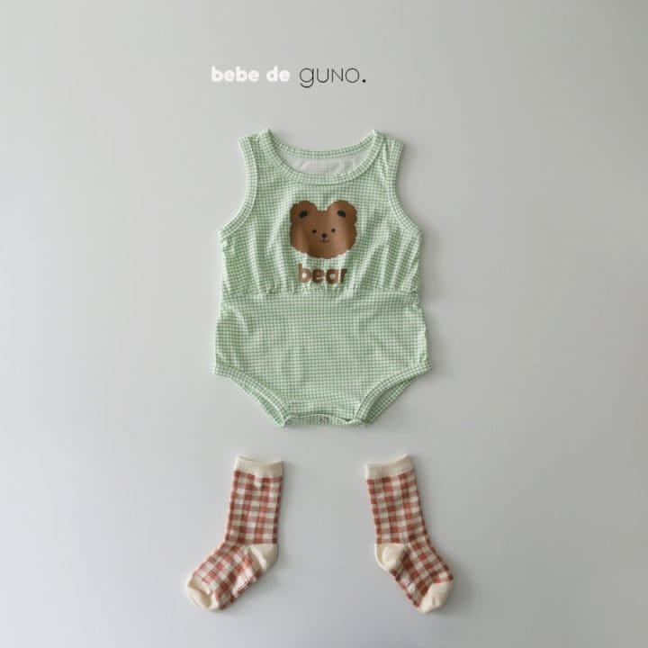 GUNO - Korean Children Fashion - #Kfashion4kids - Bebe Bear Bodysuit - 3