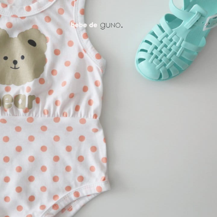 GUNO - Korean Children Fashion - #Kfashion4kids - Bebe Bear Bodysuit - 5