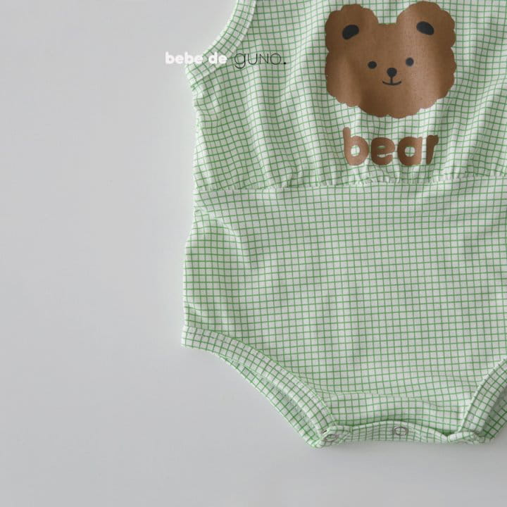 GUNO - Korean Children Fashion - #Kfashion4kids - Bebe Bear Bodysuit - 6