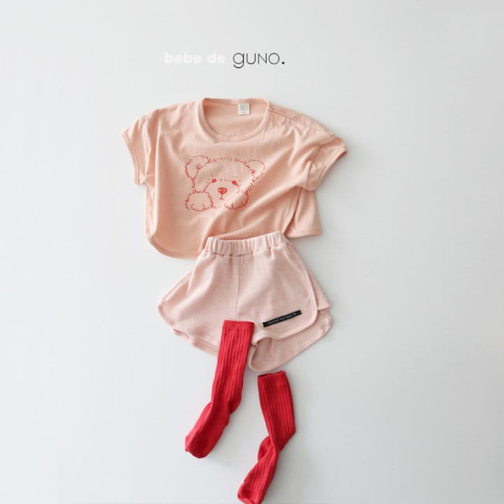 GUNO - Korean Children Fashion - #Kfashion4kids - Bebe Bear Tee - 2