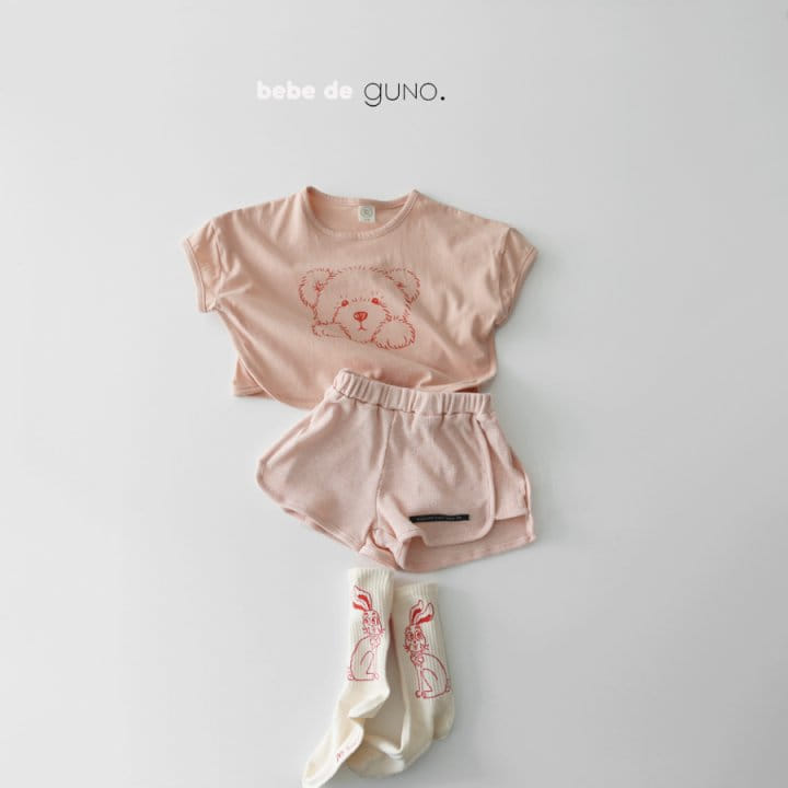 GUNO - Korean Children Fashion - #Kfashion4kids - Bebe Bear Tee - 7