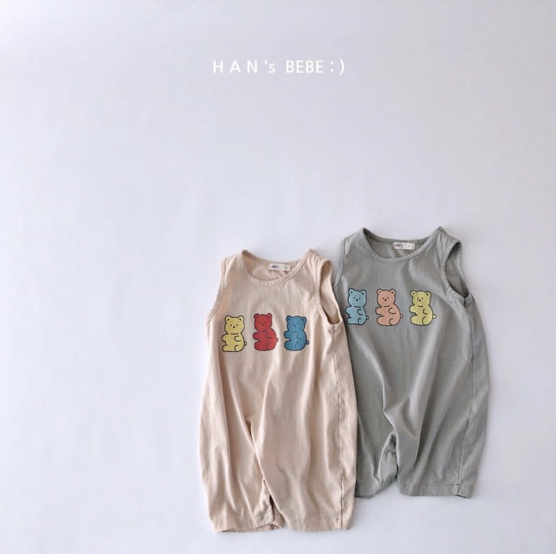 HAN'S - Korean Children Fashion - #Kfashion4kids - Bear Single Bodysuit - 10