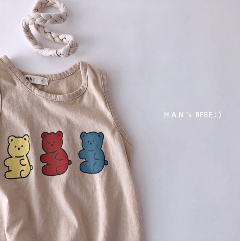 HAN'S - Korean Children Fashion - #Kfashion4kids - Bear Single Bodysuit - 12
