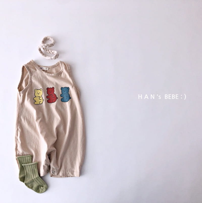 HAN'S - Korean Children Fashion - #Kfashion4kids - Bear Single Bodysuit - 7