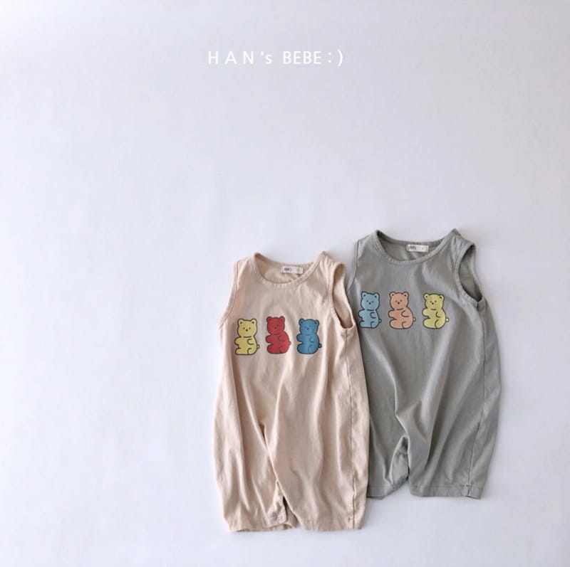 HAN'S - Korean Children Fashion - #Kfashion4kids - Bear Single Bodysuit - 9