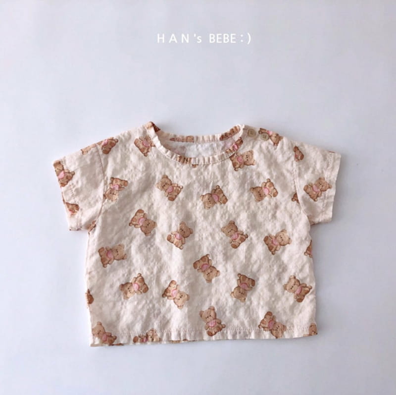 HAN'S - Korean Children Fashion - #Kfashion4kids - Teddy Bear Shirt - 12