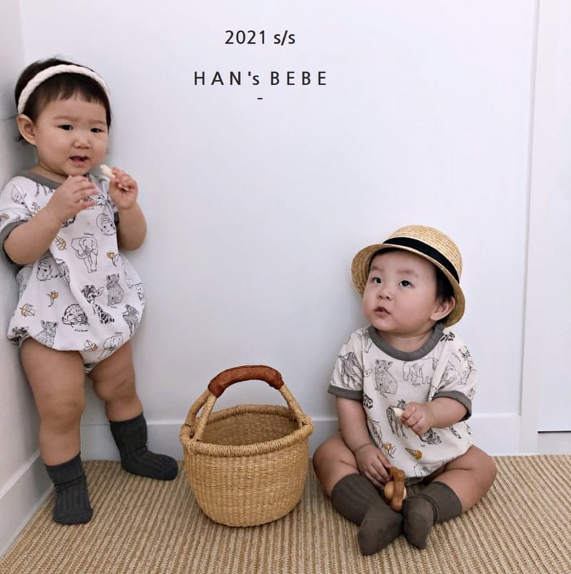 HAN'S - Korean Children Fashion - #Kfashion4kids - Animal Bodysuit