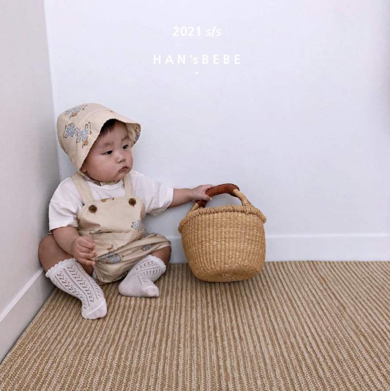 HAN'S - Korean Children Fashion - #Kfashion4kids - Puppy Dungarees Bodysuit - 10