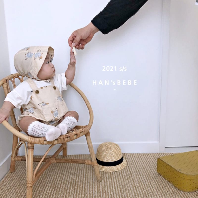 HAN'S - Korean Children Fashion - #Kfashion4kids - Puppy Dungarees Bodysuit - 3
