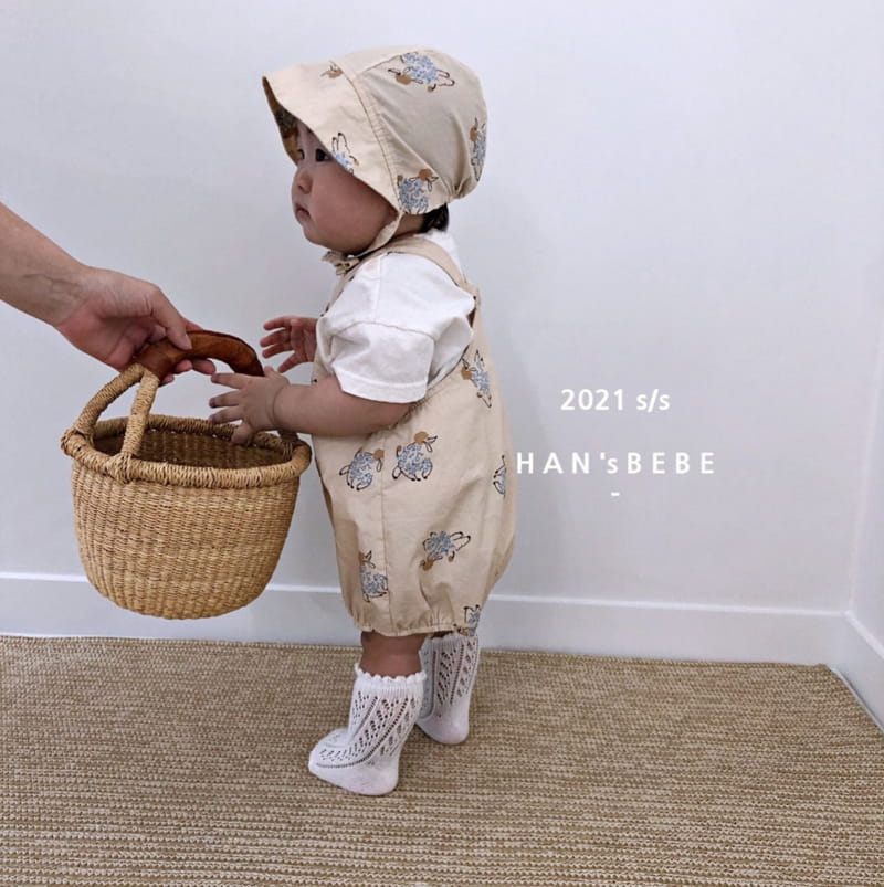 HAN'S - Korean Children Fashion - #Kfashion4kids - Puppy Dungarees Bodysuit - 5