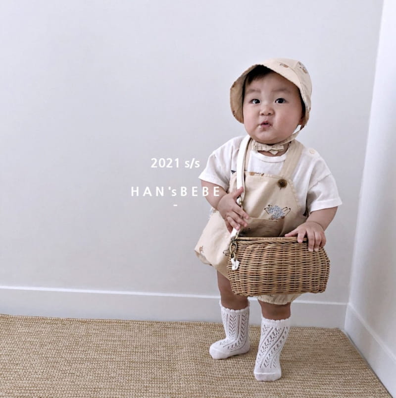 HAN'S - Korean Children Fashion - #Kfashion4kids - Puppy Dungarees Bodysuit - 7