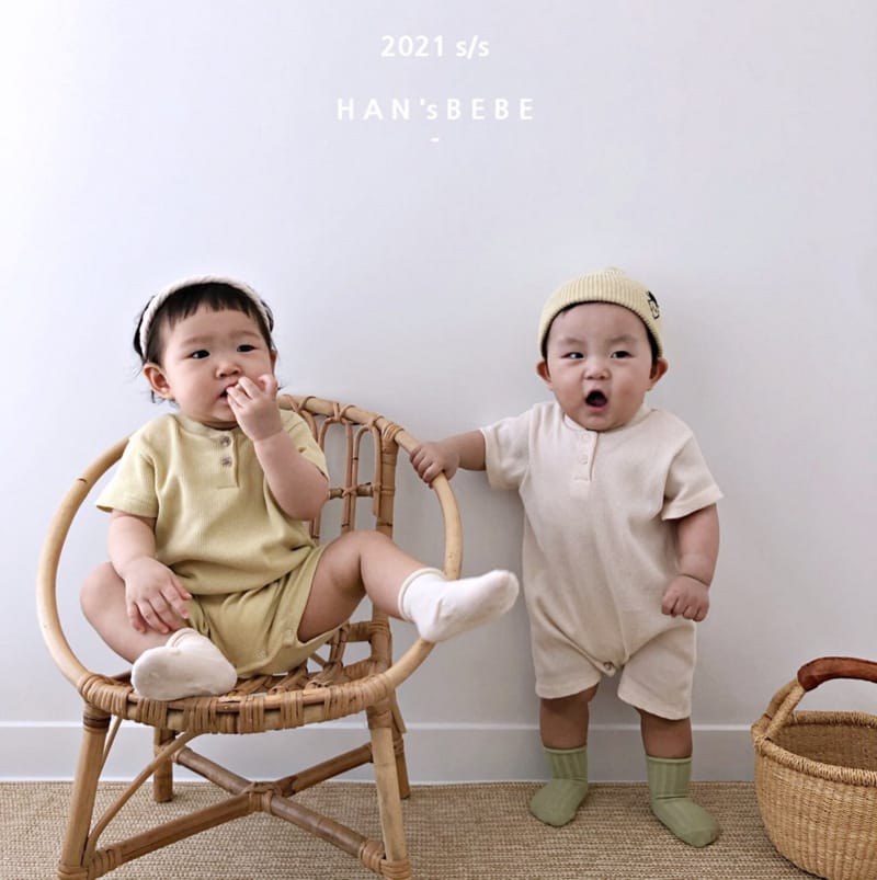 HAN'S - Korean Children Fashion - #Kfashion4kids - Waffle Bodysuit