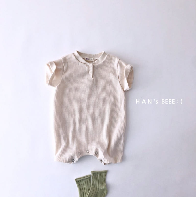 HAN'S - Korean Children Fashion - #Kfashion4kids - Waffle Bodysuit - 12