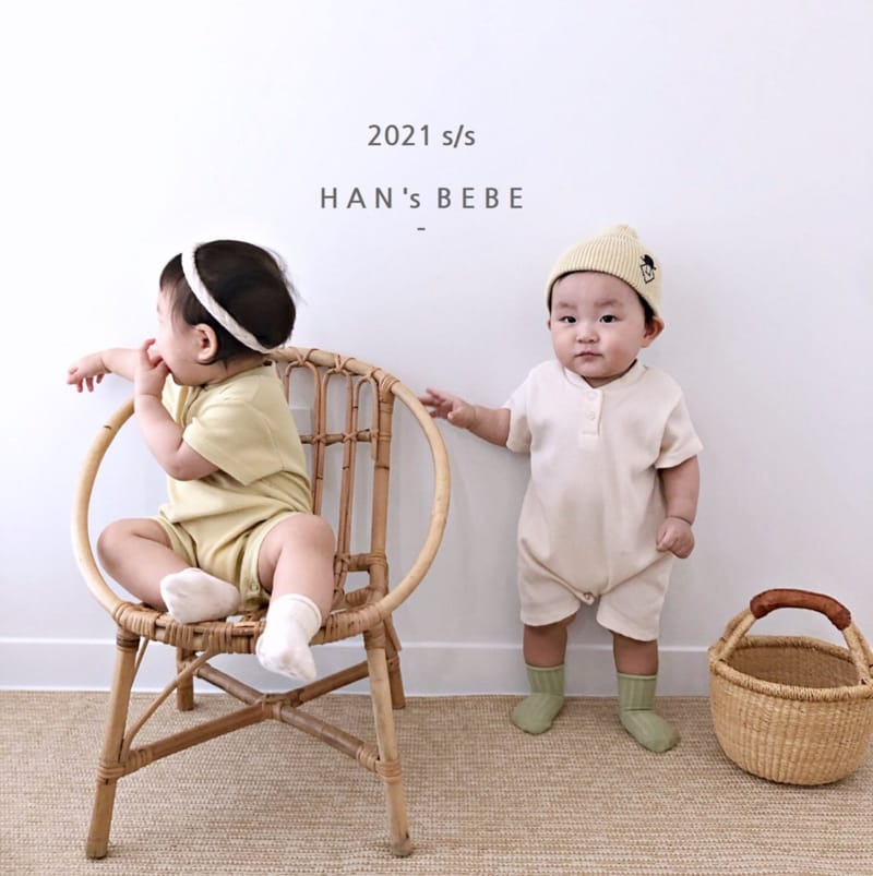 HAN'S - Korean Children Fashion - #Kfashion4kids - Waffle Bodysuit - 3