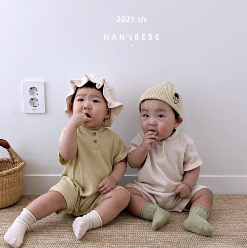 HAN'S - Korean Children Fashion - #Kfashion4kids - Waffle Bodysuit - 4