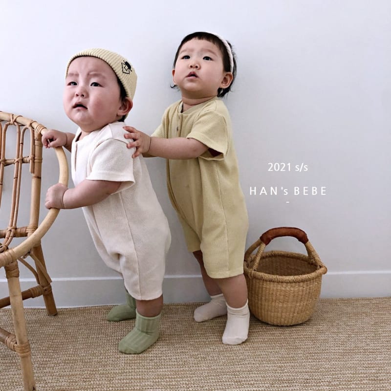 HAN'S - Korean Children Fashion - #Kfashion4kids - Waffle Bodysuit - 6