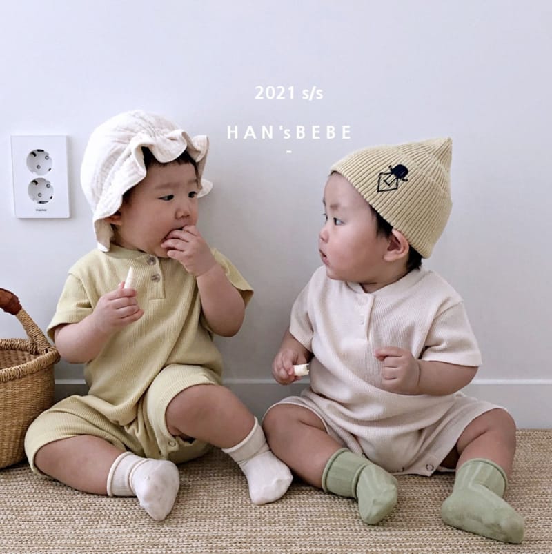 HAN'S - Korean Children Fashion - #Kfashion4kids - Waffle Bodysuit - 8