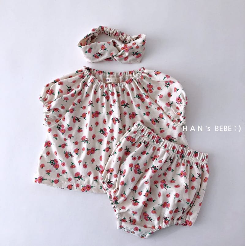 HAN'S - Korean Children Fashion - #Kfashion4kids - Rose Top Bottom Set - 11