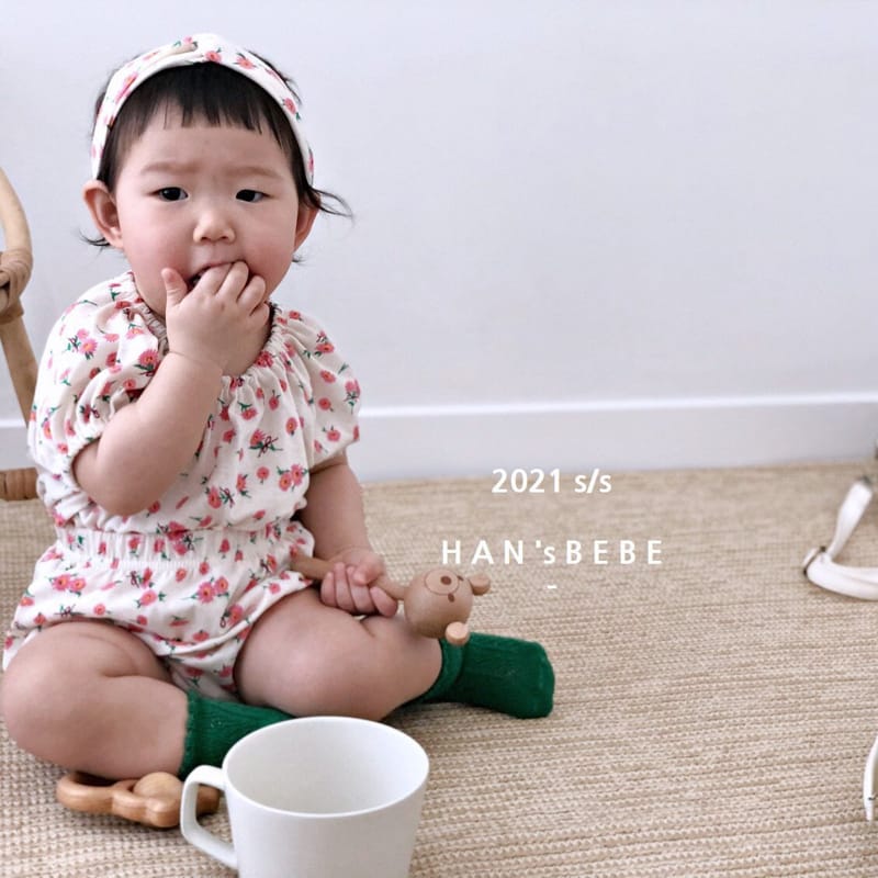 HAN'S - Korean Children Fashion - #Kfashion4kids - Rose Top Bottom Set - 2