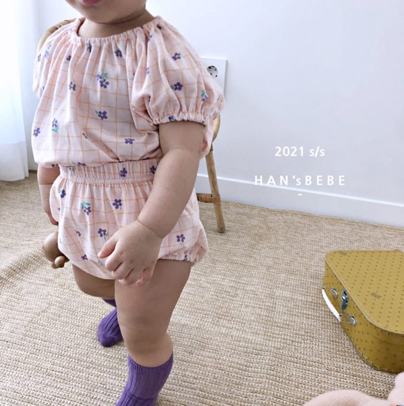 HAN'S - Korean Children Fashion - #Kfashion4kids - Rose Top Bottom Set - 6