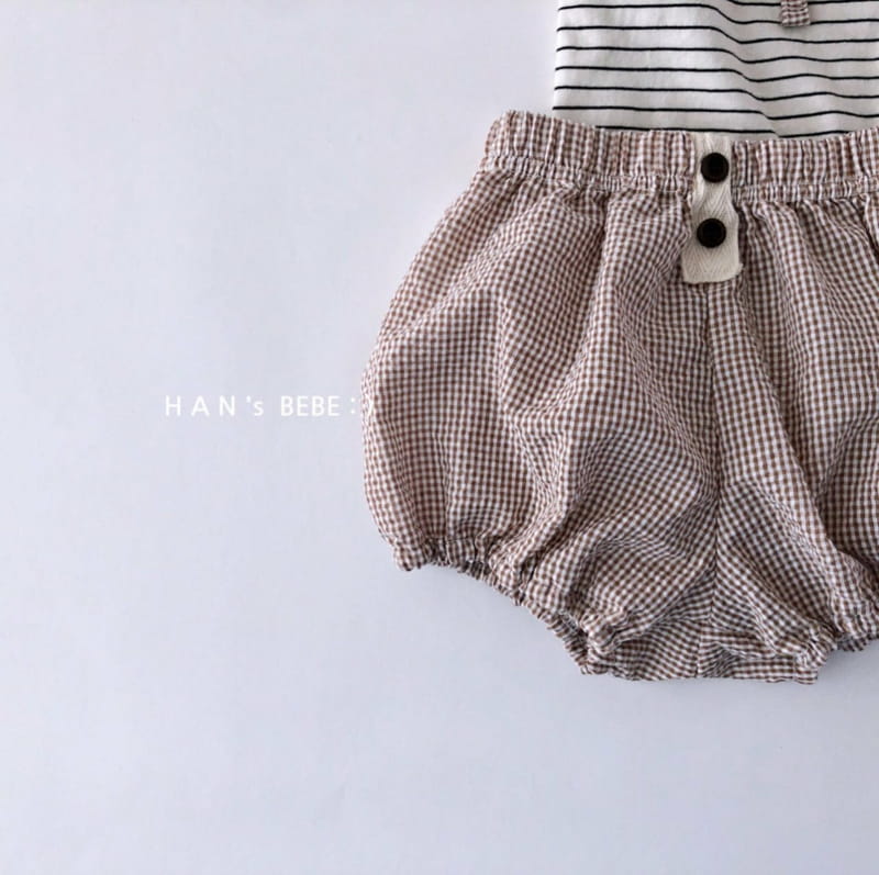 HAN'S - Korean Children Fashion - #Kfashion4kids - Check Bloomer with Hat - 10