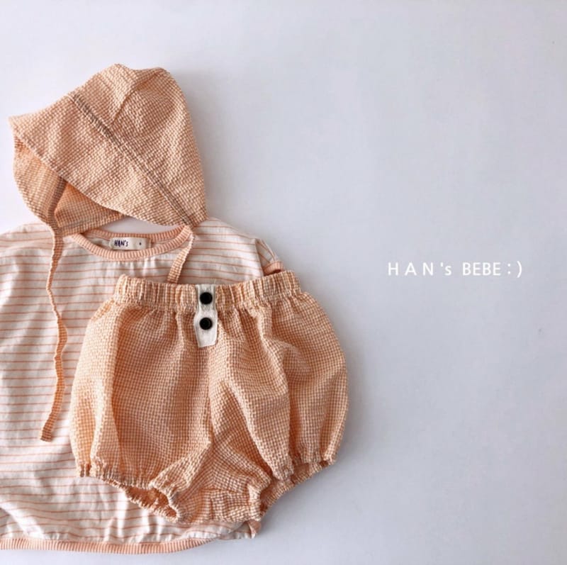 HAN'S - Korean Children Fashion - #Kfashion4kids - Check Bloomer with Hat - 11