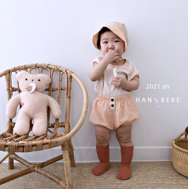 HAN'S - Korean Children Fashion - #Kfashion4kids - Check Bloomer with Hat - 2