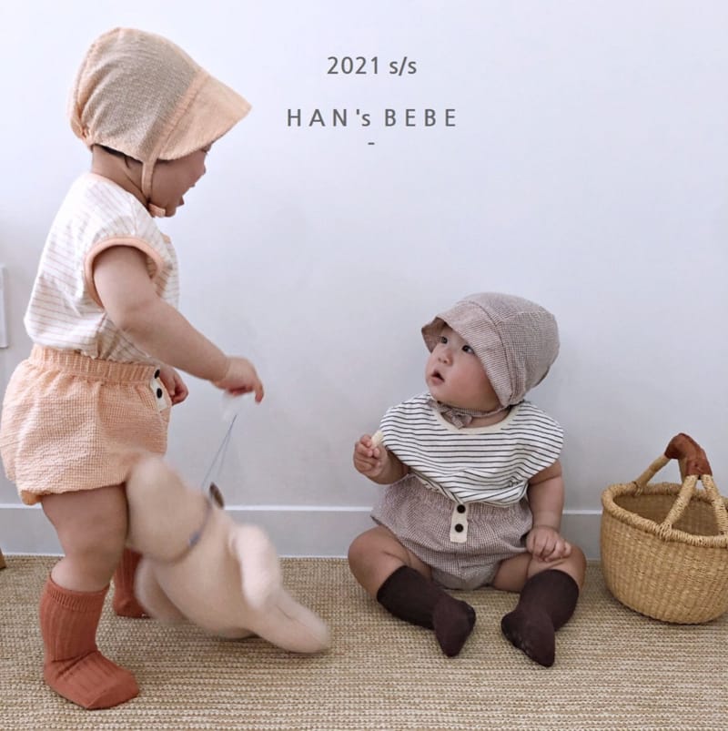 HAN'S - Korean Children Fashion - #Kfashion4kids - Check Bloomer with Hat - 5